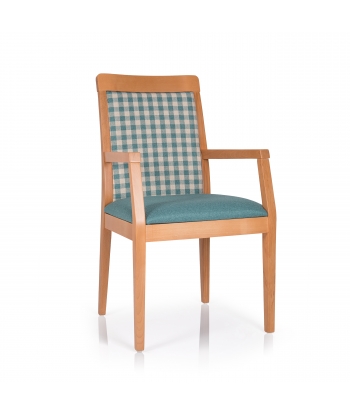 Krzesło tapicerowane Amparo z podłokietnikiem